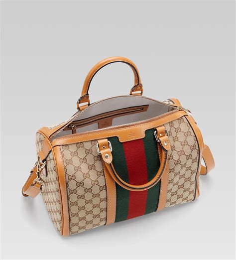 gucci vintage web medium boston bag price|authentic gucci boston bag.